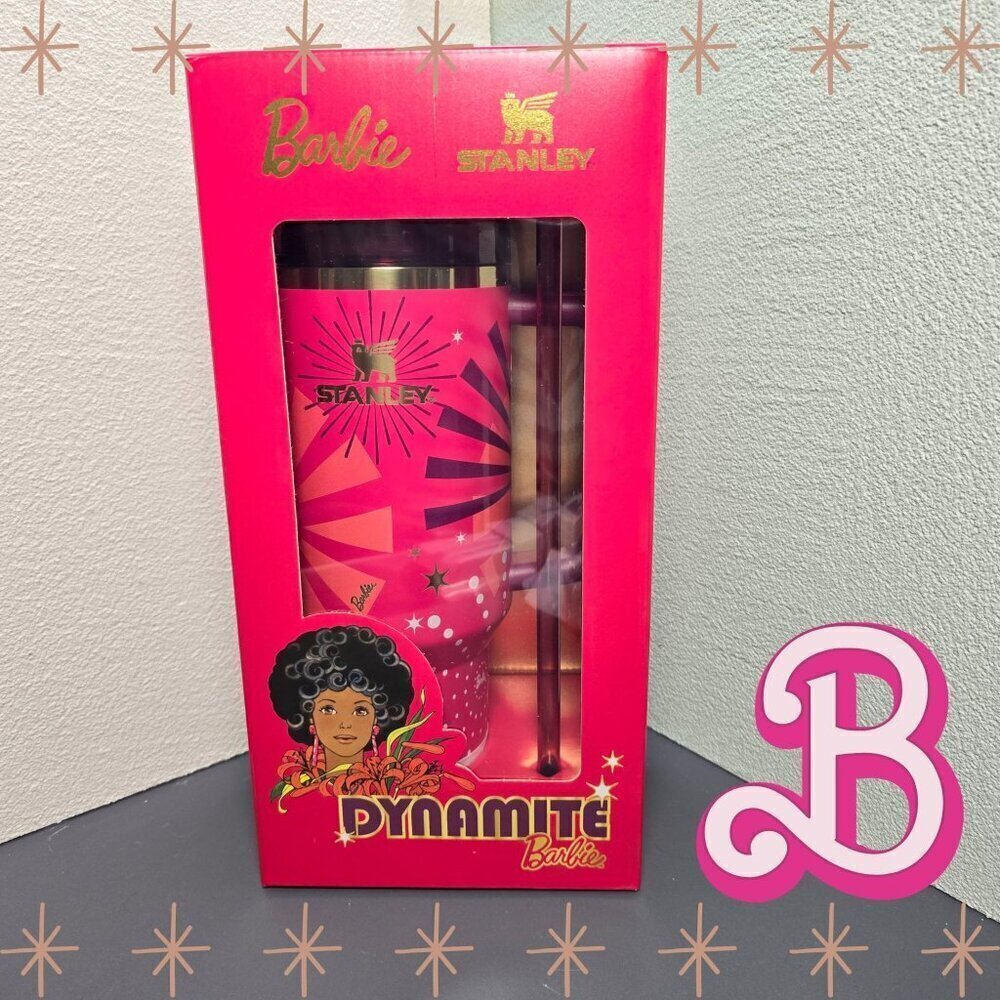 Barbie X Stanley Dynamite Barbie 40 oz Tumbler Limited Edition NIB